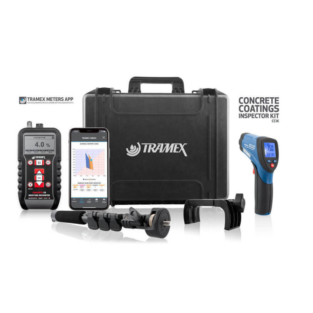 Tramex CCIK Messkoffer Betonbeschichtung Inspector Kit