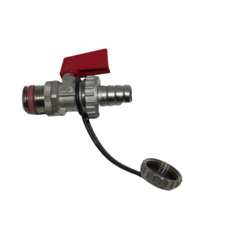 Wilms Schlauchanschluss 1/2" mit Absperrhahn für PROFI-Serie