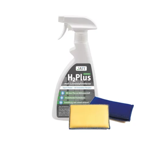 JATI H2Plus Profi-Schimmelpilzentferner mit Mikroborsten-Schwamm